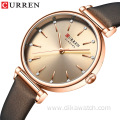 CURREN 9081 Fashion Rhinestones Dial Retro Charming Watch